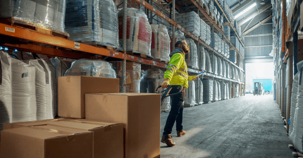 man working at a warehouse